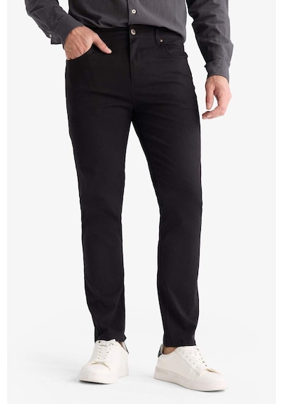 Defacto Slim Fit Dar Kesim Dar Paça Pantolon B2089ax25aubk81 Siyah