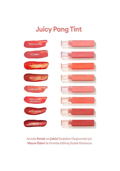 Uzun Süre Kalıcı Parlak Tint Apıeu Juicy Pang Tint Cr05 03 Mixed Berries