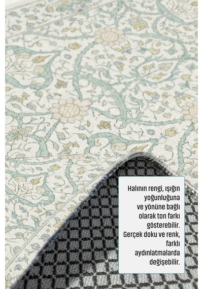 Dekoratif Halı Kaymaz Taban Leke Tutmaz Yıkanabilir Kilim Özel Ölçü Salon Halısı 3039