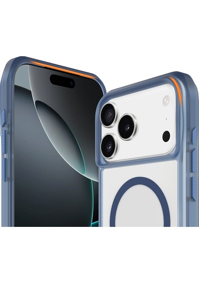Buff Apple Uyumlu iPhone 17 Pro Max Magsafe Octa Shield Kılıf Mavi