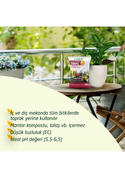 Genta Genel Kullanım Torfu Saksı Toprağı 10 Lt Diğer