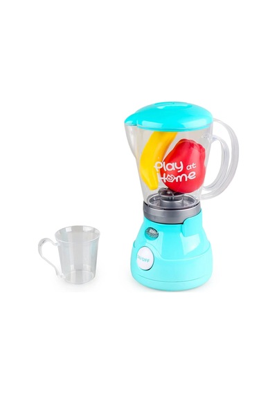 Işıklı Aksesuarlı Gerçekçi Hareketli Blender Mavi Meyveli Oyuncak Pilli Kız Oyuncak Mutfak Seti