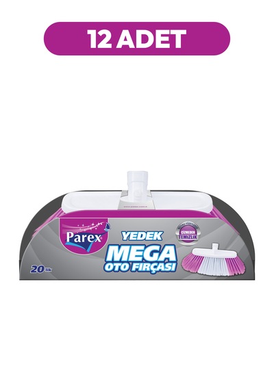 Mega Oto Fırçası Yedek Sapsız Onikili Paket