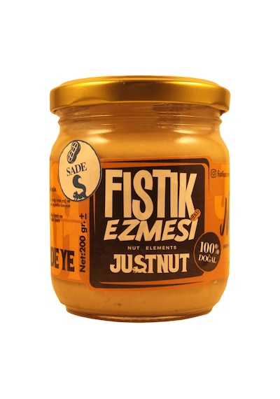 Justnut Sade Fıstık Ezmesi 200 G