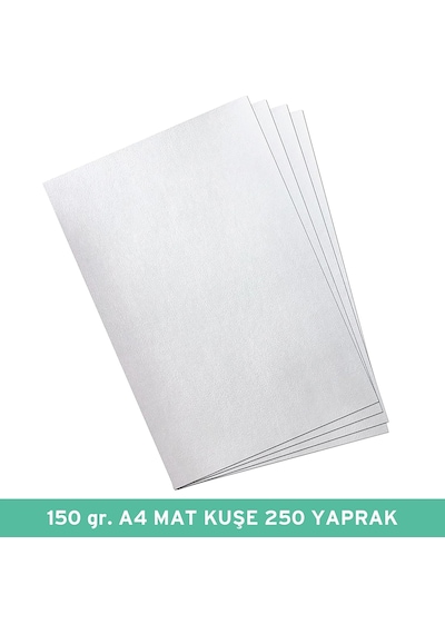 Umur 150 Gr A4 Mat Kuşe Kağıt, 250 Yaprak