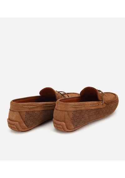 Hotiç Erkek Süet Deri Kahverengi Delikli Günlük Loafer 02ayh319470a420 02ayh319470a420
