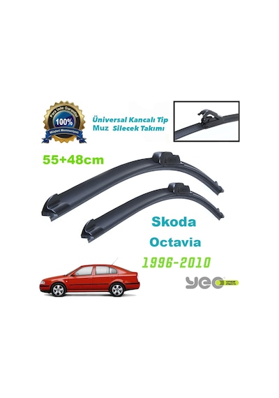 Yunus Emre Otomotiv Skoda Octavia (2005-2010) Aeroflex Muz Silecek Takımı Yeo