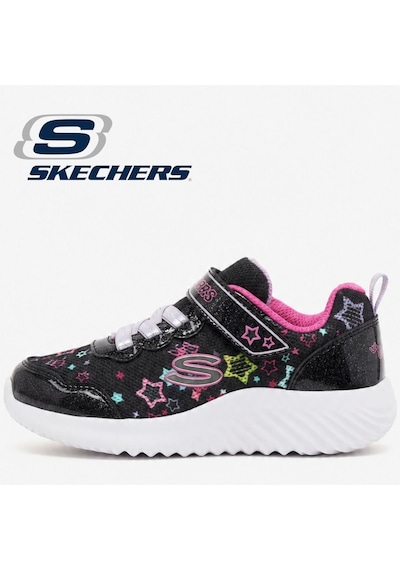Skechers Bounder 303167n-bkmt Ortopedik Işıklı Çocuk Spor Ayakkabı siyah