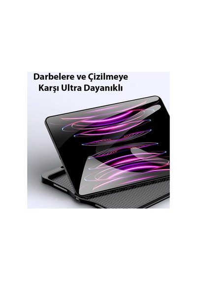 Dux Ducis Apple Uyumlu iPad Pro 12.9 2022/2021/2020 Sk Series Kablosuz Bluetooth Klavye Touchpad - Hs08377424-3 Siyah Arka Kapak Dux Ducis Apple Uyumlu iPad Pro 12.9 2022/2021/2020 Sk Series Kablosuz Bluetooth Klavye Touchpad - Hs08377424-3 Siyah Arka Kapak