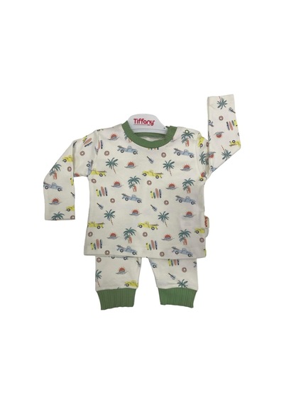 Tiffany Baby & Kids Tiffany 2li Takım Trip Tour Theme Ekru - Yeşil