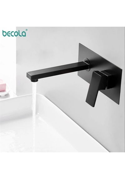 Banyo Lavabo Bataryası Ankastre Siyah