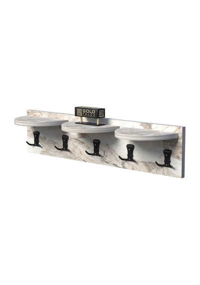 5'li Duvar Askılığı Efes Beyaz 80 Cm Çok Renkli