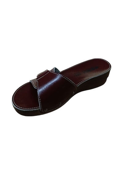 Esem 0314 Z 000 Kadın Cırtlı Ortopedik Terlik Bordo Bej