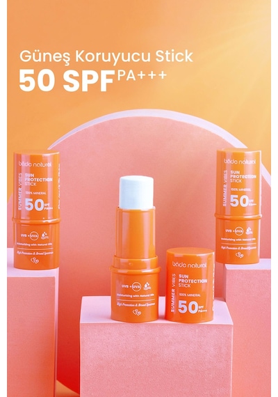 Bade Natural Mineralli ve Besleyici Güneş Koruyucu Stick SPF50 6 G