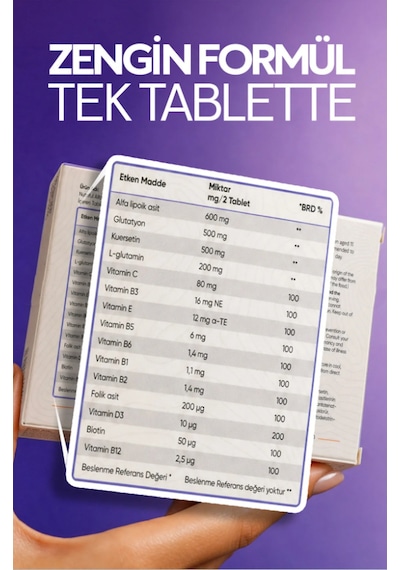 Nutriful Glutawell Glutatyon Ve L-Glutamin İçeren Takviye Edici Gıda 30 Tablet