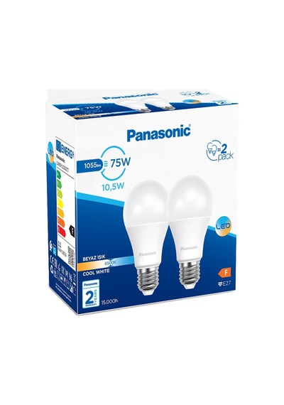 Panasonic Led E27 10.5w İkili Paket Beyaz Işık 2 Adet