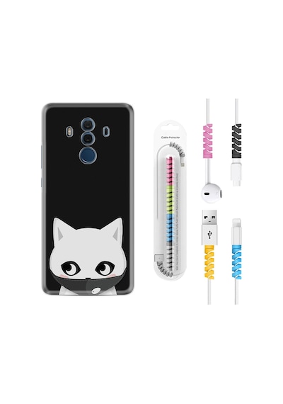 Huawei Mate 10 Pro Kılıf Kablo Koruyuculu Pandemi Cat 1729