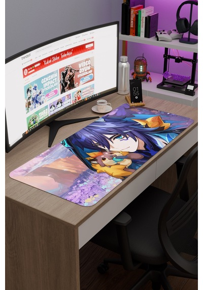 Ororon Genshin Impact Anime Oyuncu V3 - 90x40 Xxl Gaming Mouse Pad Fare Altlığı