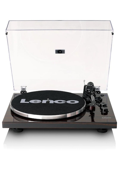 Lenco LBT-345WA Bluetooth Ve Ortofon 2M Kırmızı Kartuşlu Pikap Plak Çalar + Krom Plak Sabitleyici