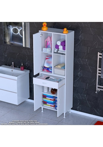 Eliusta Vellum Beyaz Dolap 60x173x32,5 Cm Ebatlarında Çok Fonksiyonlu 60 Cm Genişlikte Banyo Dolabı Beyaz Eliusta Vellum Beyaz Dolap 60x173x32,5 Cm Ebatlarında Çok Fonksiyonlu 60 Cm Genişlikte Banyo Dolabı Beyaz