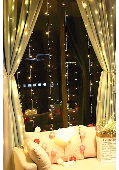 Technosmart 3x2 Metre Perde Led Animasyonlu 12 Saçaklı 240 Ledli