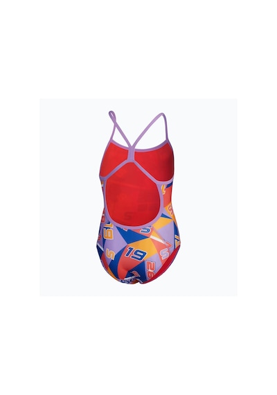 Speedo Kız Çocuk Yüzücü Mayosu Alov Dıgı Vbk 1pc Jf Red Blue 8-1284616619 Yzm Çok Renkli