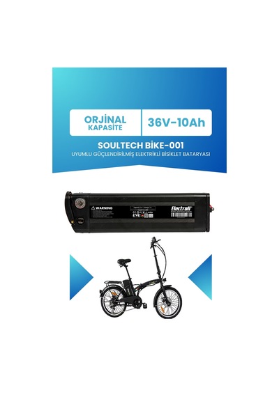 Soultech Bike-001 Uyumlu 36v 10ah Güçlendirilmiş Batarya