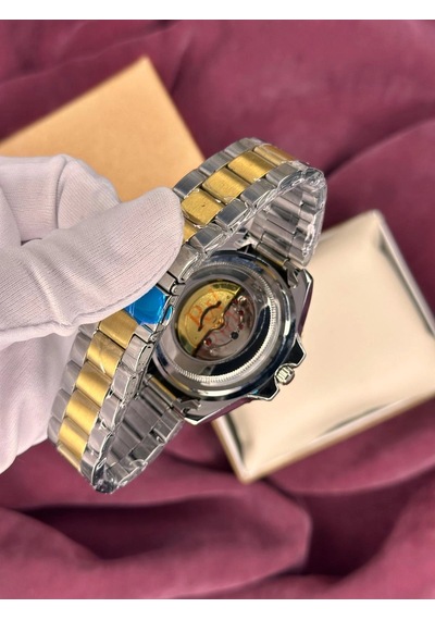 Siyah-gold Kadran Submariner Otamatik Erkek Kol Saati Altın - Siyah
