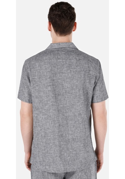 Colin's Colins Normal Kesim Shirt Yaka Gri Erkek Kısa Kol Gömlek Cl1068758 Cl1068758 Q1.v1 Dgr Koyu Gri