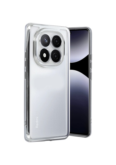 Redmi Note 14 Pro Plus Kılıf Razer Lensli Silikon - Gümüş Bz8683140838379