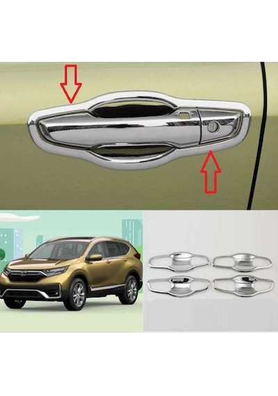 Honda Cr-v Uyumlu 2018 Sonrası Dış Kapı Kolu İç Kaplama Abs Plastik Krom