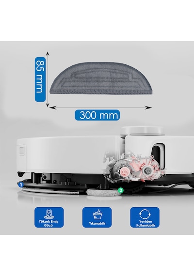Roborock S8 Maxv Ultra Robot Süpürge Mop Pedi / Bezi 1 Adet
