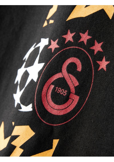 Gsstore Galatasaray Ucl Erkek T-shirt E252216 Siyah