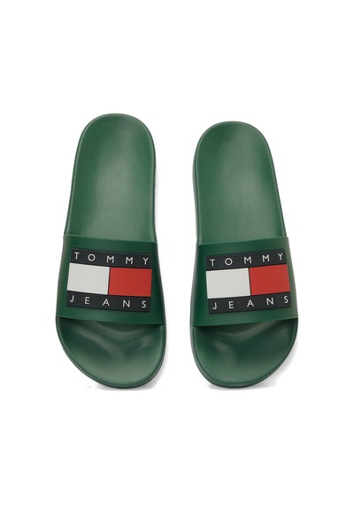 Tommy Hilfiger Tommy Jeans Pool Slıde Es Yeşil Erkek Terlik 000000000102235372