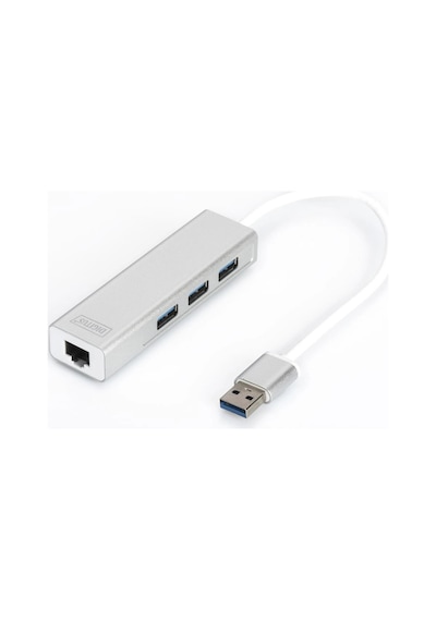 Digitus Da-70250 3 Port 3.0 + Ethernet Siyah Kdo