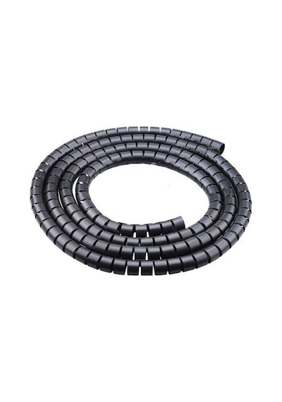 Ø30 Kablo Koruyucu Ve Düzenleyici Spiral 1mt Siyah