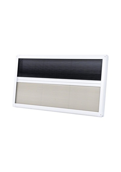 Jarup Obus Karavan Beyaz Pervazlı Karavan Penceresi 50 x 90 CM Siyah
