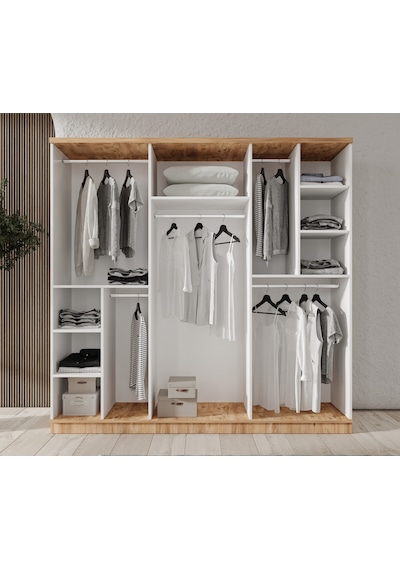 Rosa 6 Kapaklı Komple Mdf Yatak Odası Takımı