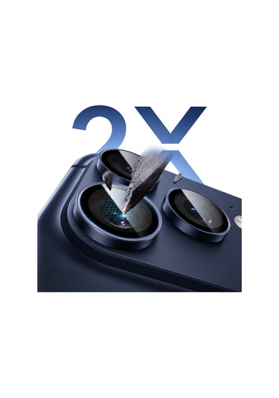 Buff İphone 17 Pro / 17 Pro Max Titan Metal Kamera Lens Koruyucu Blue Mavi
