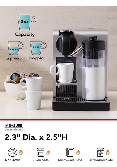 Espresso Bardakları, Espresso İçin 3 Oz Seramik Espresso Kupaları, Espresso Makinesi Ve Kahve Makinesi İçin Mükemme Diğer