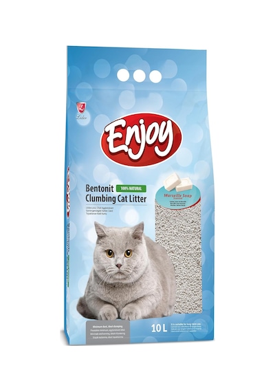 Bentonit İnce Taneli Kedi Kumu 10 Lt Marsilya Sabunlu