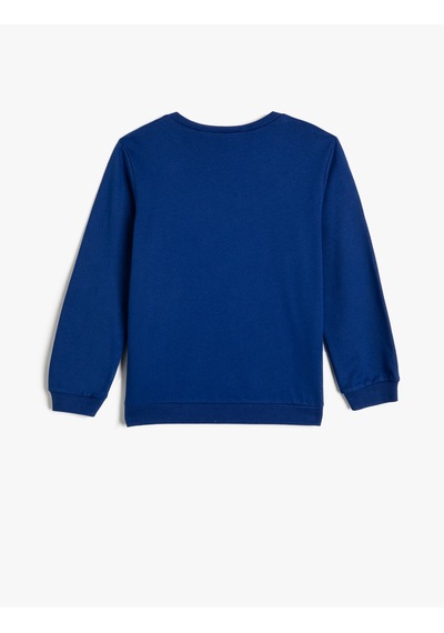 Koton Sweatshirt Kaplan Çift Taraflı Pul Payet İşlemeli Şardonlu Bisiklet Yaka Pamuklu Saks 4wkb10022tk Saks Mavi Koton Sweatshirt Kaplan Çift Taraflı Pul Payet İşlemeli Şardonlu Bisiklet Yaka Pamuklu Saks 4wkb10022tk Saks Mavi