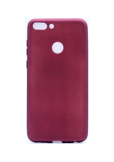 Kilifone - Huawei Uyumlu P Smart Fıg-lx1 - Kılıf Mat Renkli Esnek Premier Silikon Kapak - Mürdüm