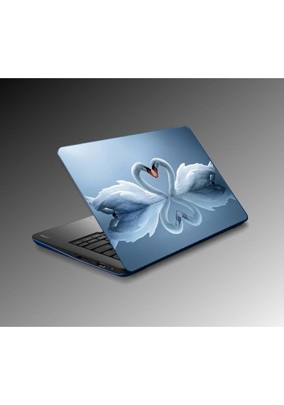 Laptop Sticker Notebook Pc Kaplama Etiketi Kuğular
