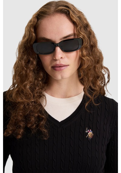 U.S. Polo Assn. Kadın Siyah Basic Kazak 50327575 Vr046