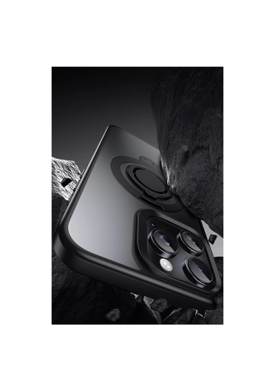 Joko Apple iPhone Uyumlu 16 Pro Avatar 360 Dönen Magsafe Kapak - Siyah İtdark20409
