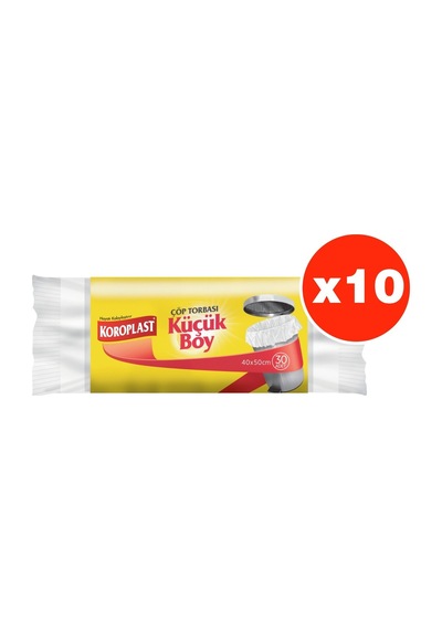 Koroplast Güçlü Mini Çöp Trobası 30'Lu 10 Paket