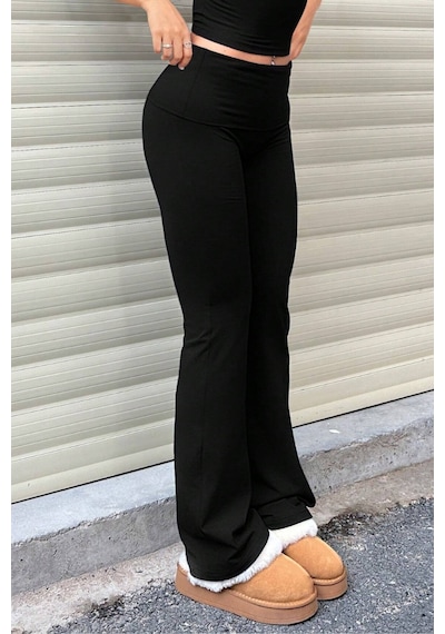 Genius Store Kadın Pantolon Pamuklu Likralı Süprem Esnek İspanyol Paça Spor Ve Günlük Pantolon Süprem-pantolon Siyah Genius Store Kadın Pantolon Pamuklu Likralı Süprem Esnek İspanyol Paça Spor Ve Günlük Pantolon Süprem-pantolon Siyah