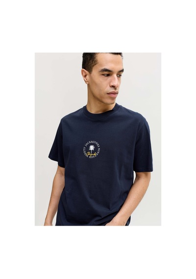 Jack & Jones Jorhyeres Mınımal Tee Ss Crew Neck Lacivert