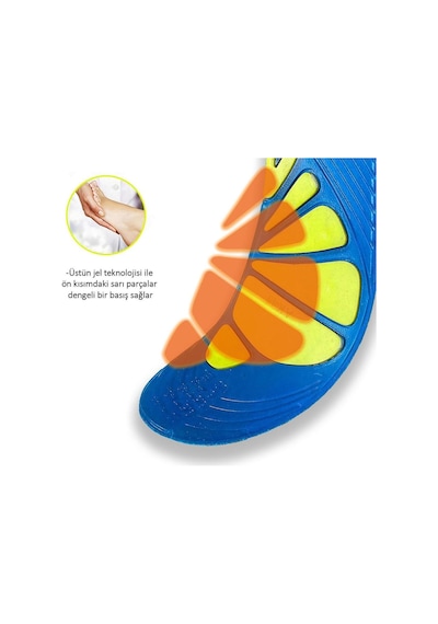 Gel Comfort GC14 Ortopedik Jel Tabanlık Yumuşak Rahat Konforlu Tabanlık